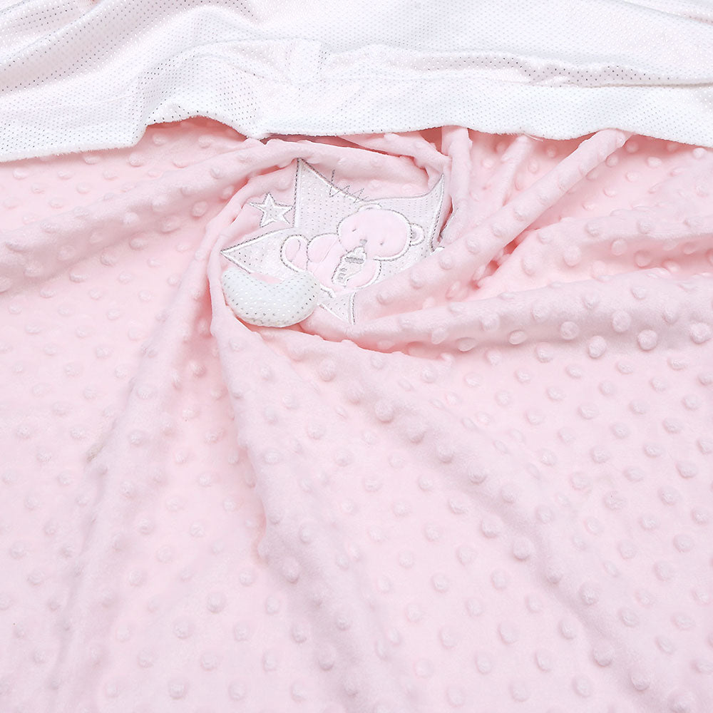 BLANKET PINK TEDDY MINKY