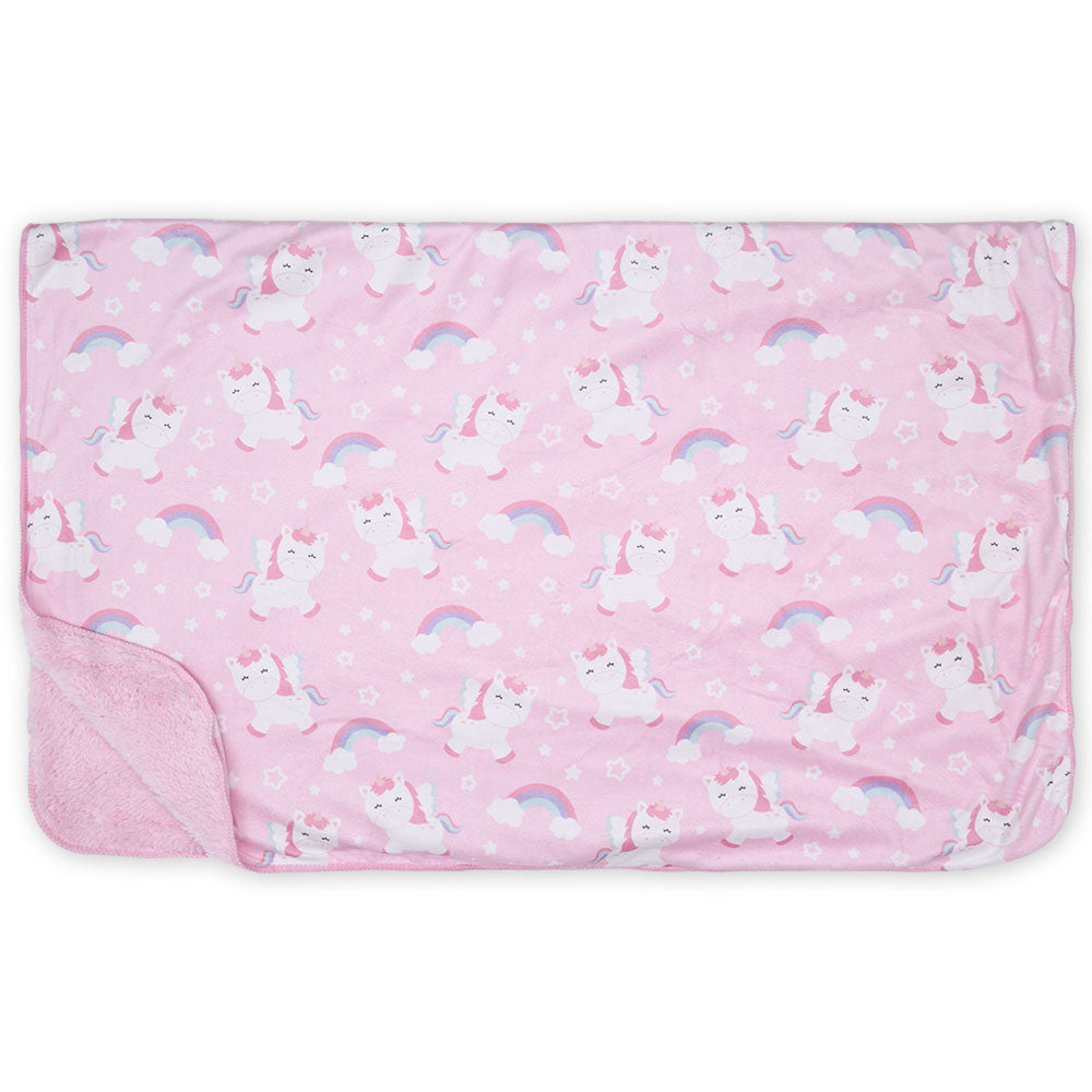 BLANKET PINK UNICORN FLEECE
