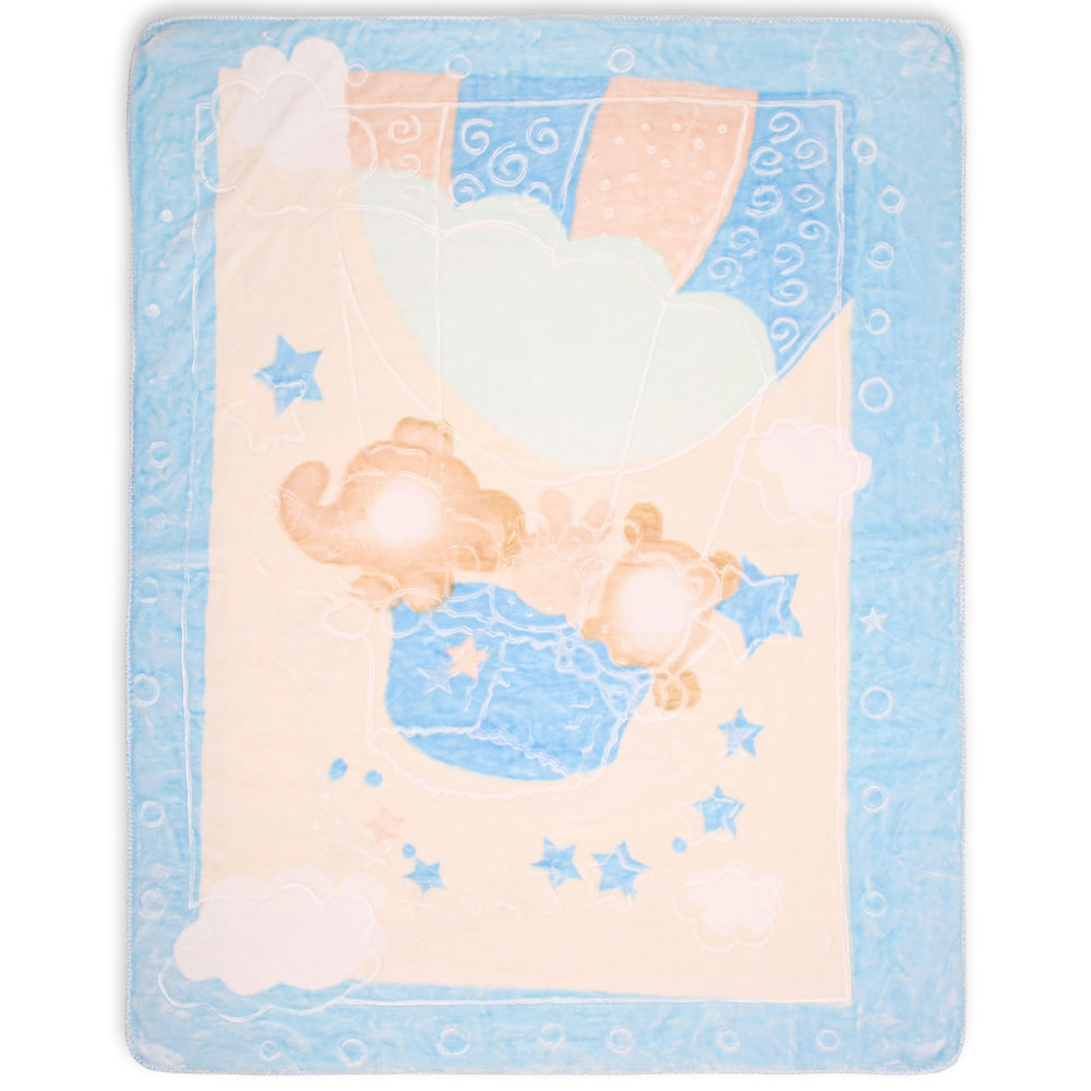 BLANKET BLUE PRINTED