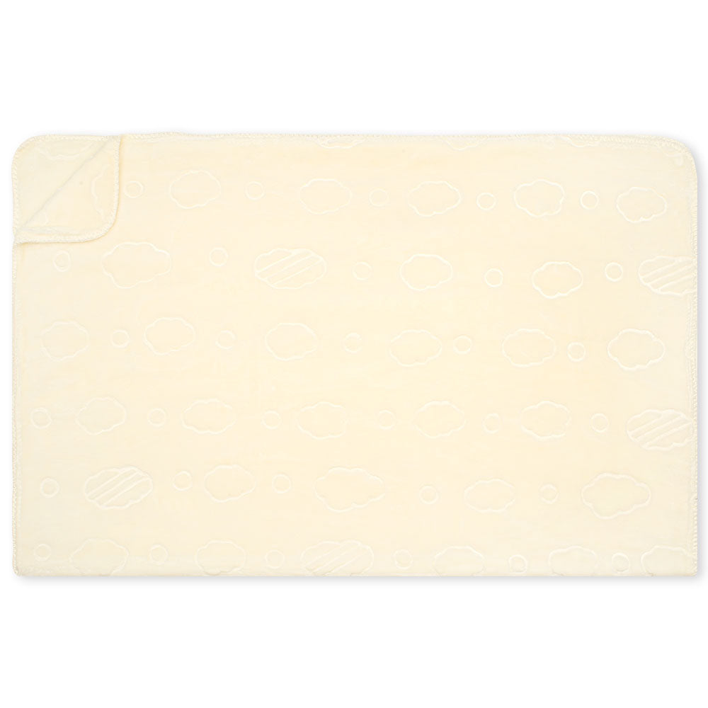 BLANKET CREAM CLOUD EMBOSSED