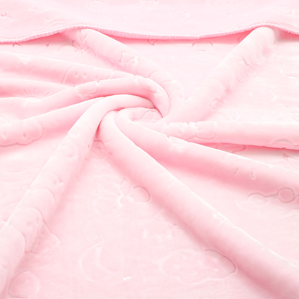 BLANKET PINK MOON EMBOSSED