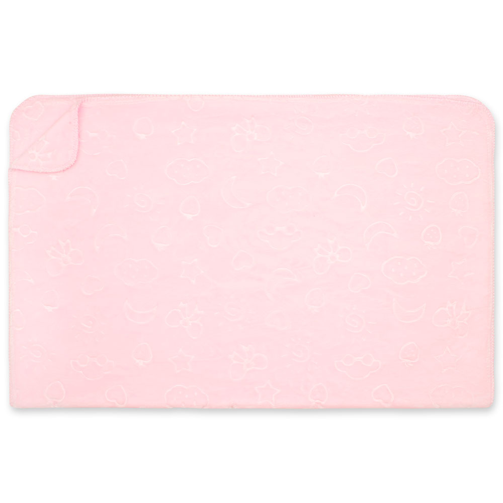 BLANKET PINK MOON EMBOSSED