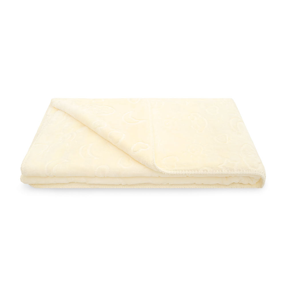BLANKET CREAM MOON EMBOSSED