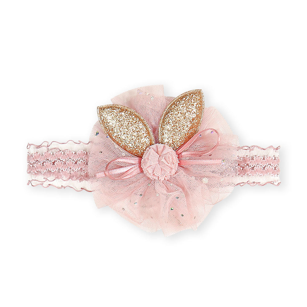 BOOTIES & HAIR BAND PINK BUNNY