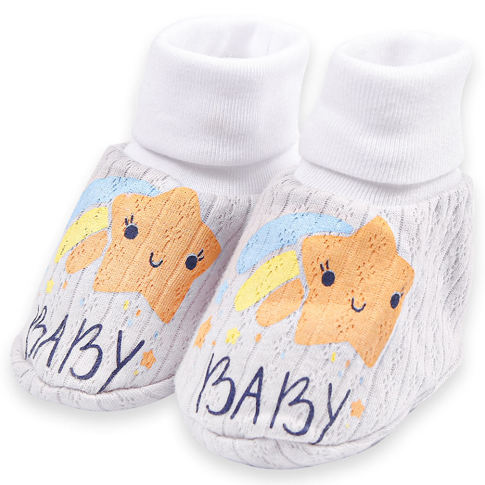 BOOTIES GREY BABY STAR BOOTIES