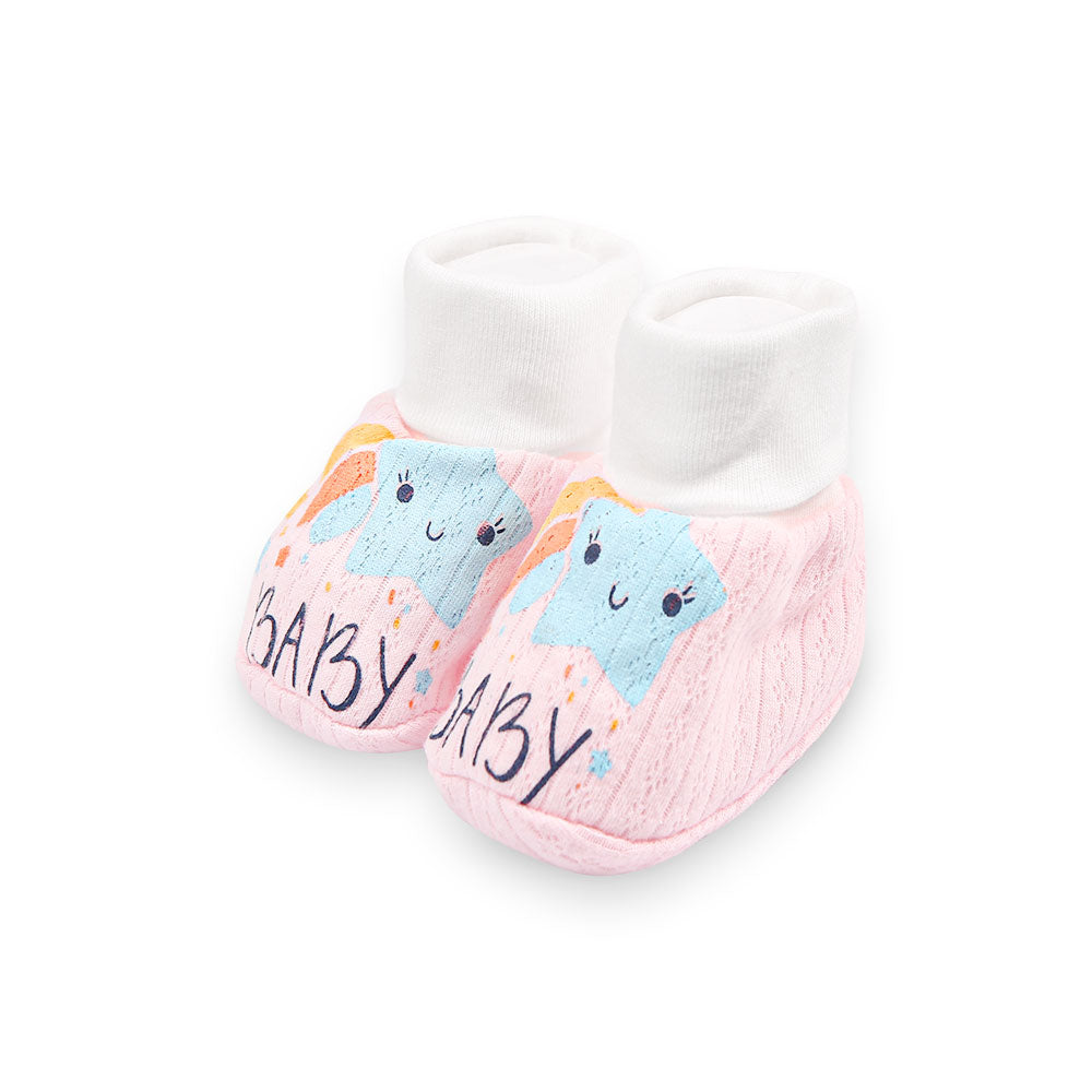 BOOTIES PINK BABY STAR