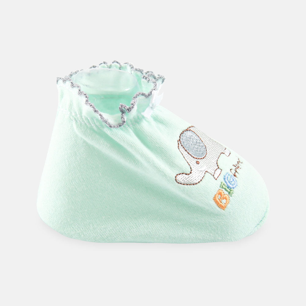 BOOTIES SEA GREEN ELEPHANT