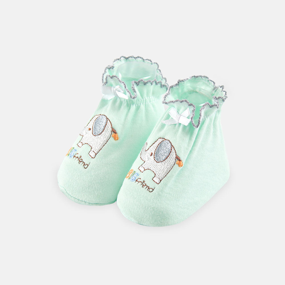 BOOTIES SEA GREEN ELEPHANT