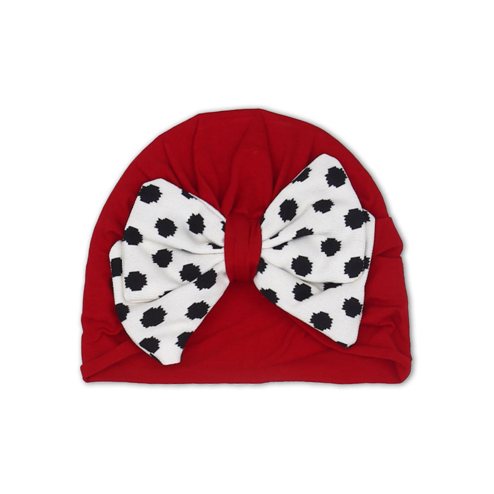 BOOTIES & CAP RED BOW
