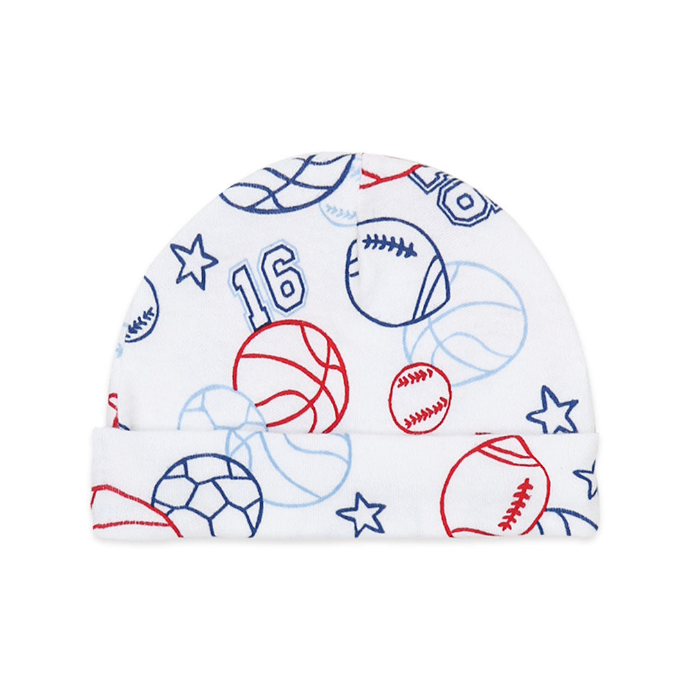 BOOTIES & CAP WHITE BASKETBALL CHAMP