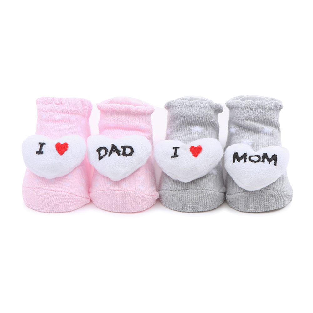 BOOTIES PK-2 PASTEL PLUSHY STARS