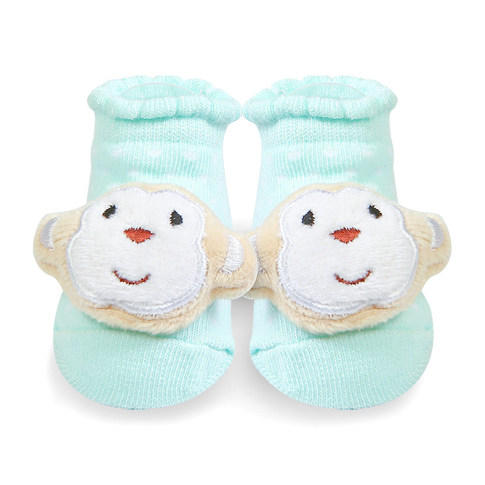 BOOTIES PK-2 MULTI-COLOR ELEPHANT & MONKEY