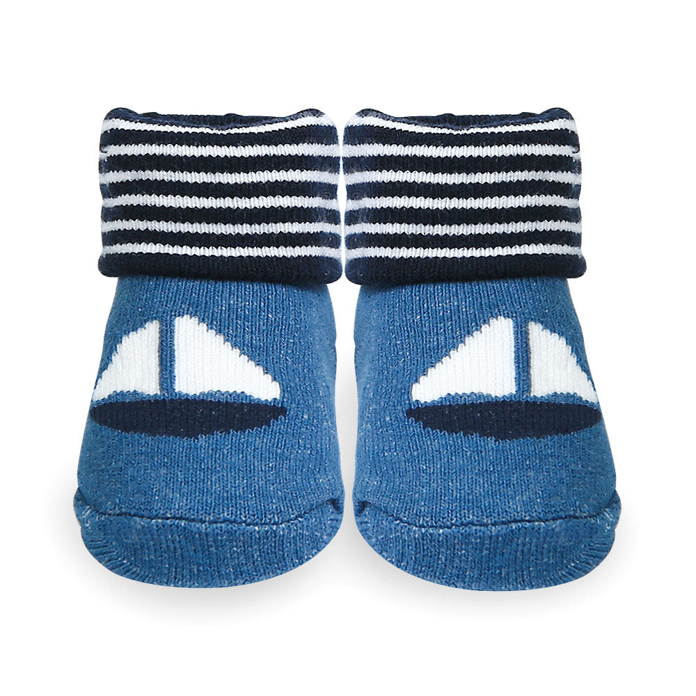 BOOTIES PK-3 MULTI-COLOR DOLPHINS & SHIPS