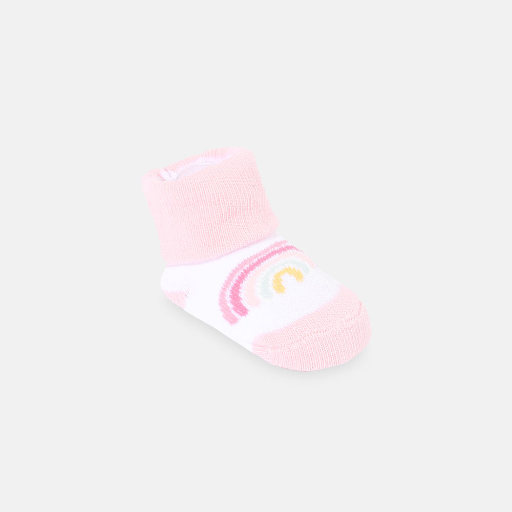 BOOTIES WITH HEAD BAND RAINBOW