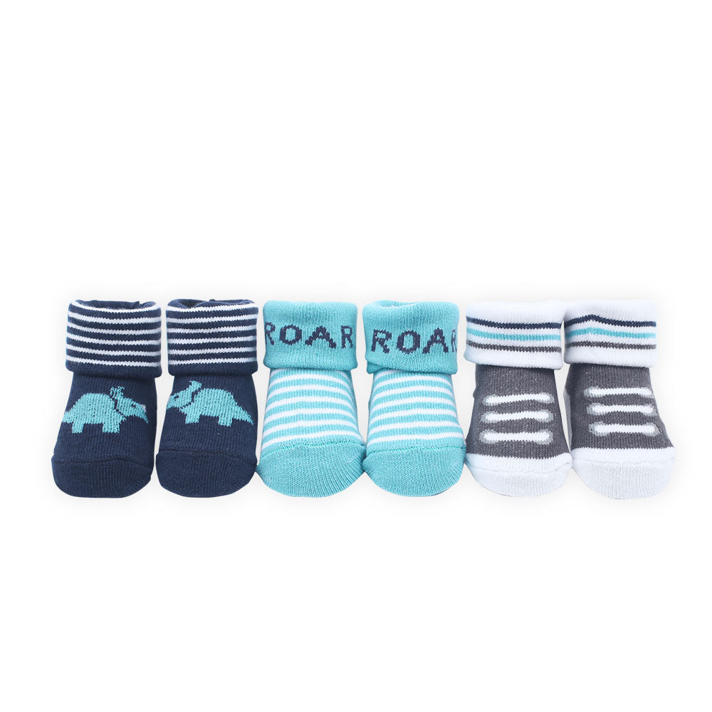 BOOTIES PK-3 MULTICOLOR BULL ROAR STRIPED