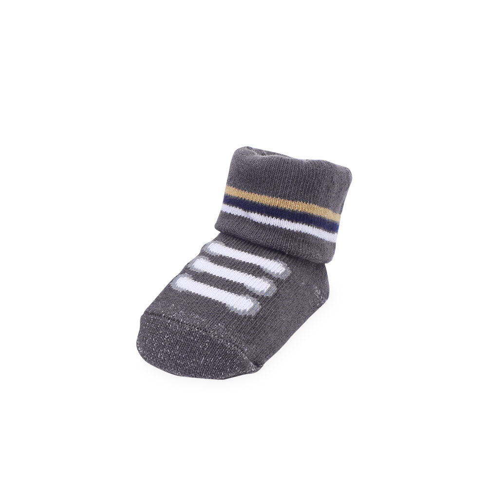 BOOTIES PK-3 MULTICOLOR BUNNY STRIPED