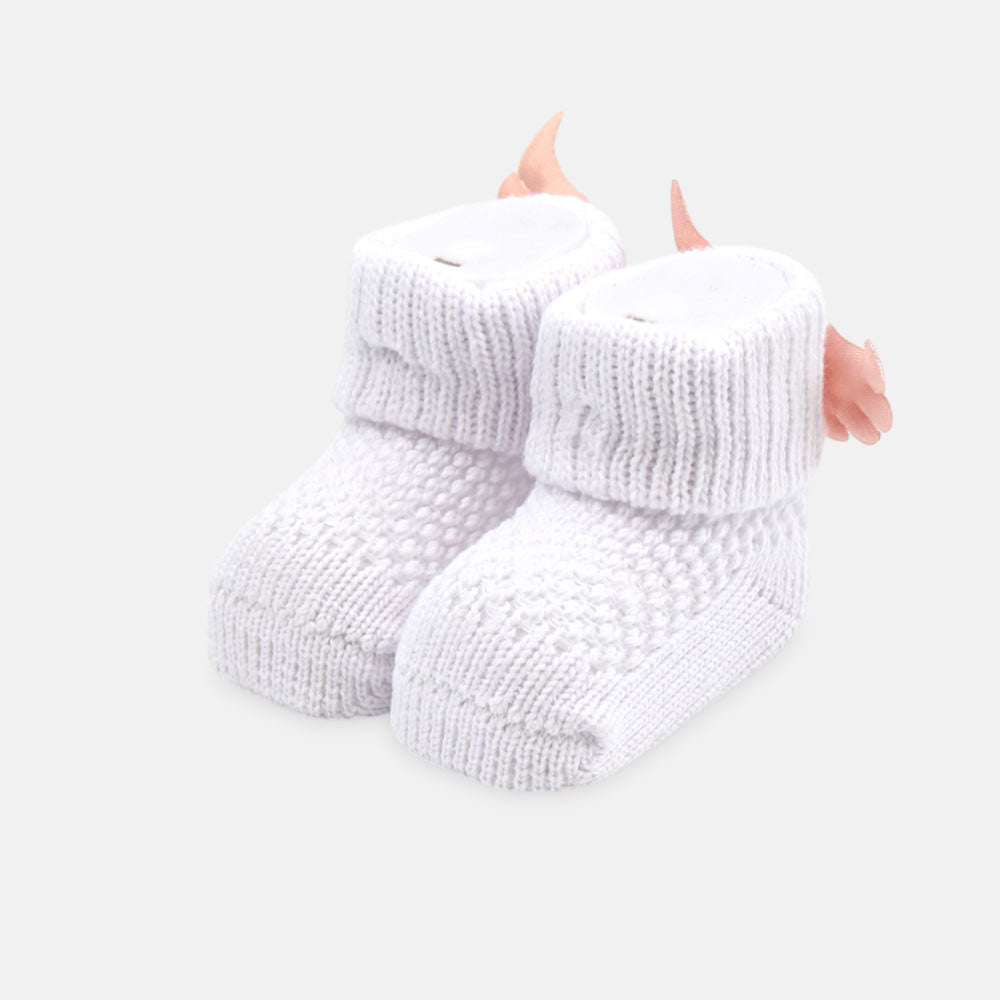 BOOTIES CUTE WHITE