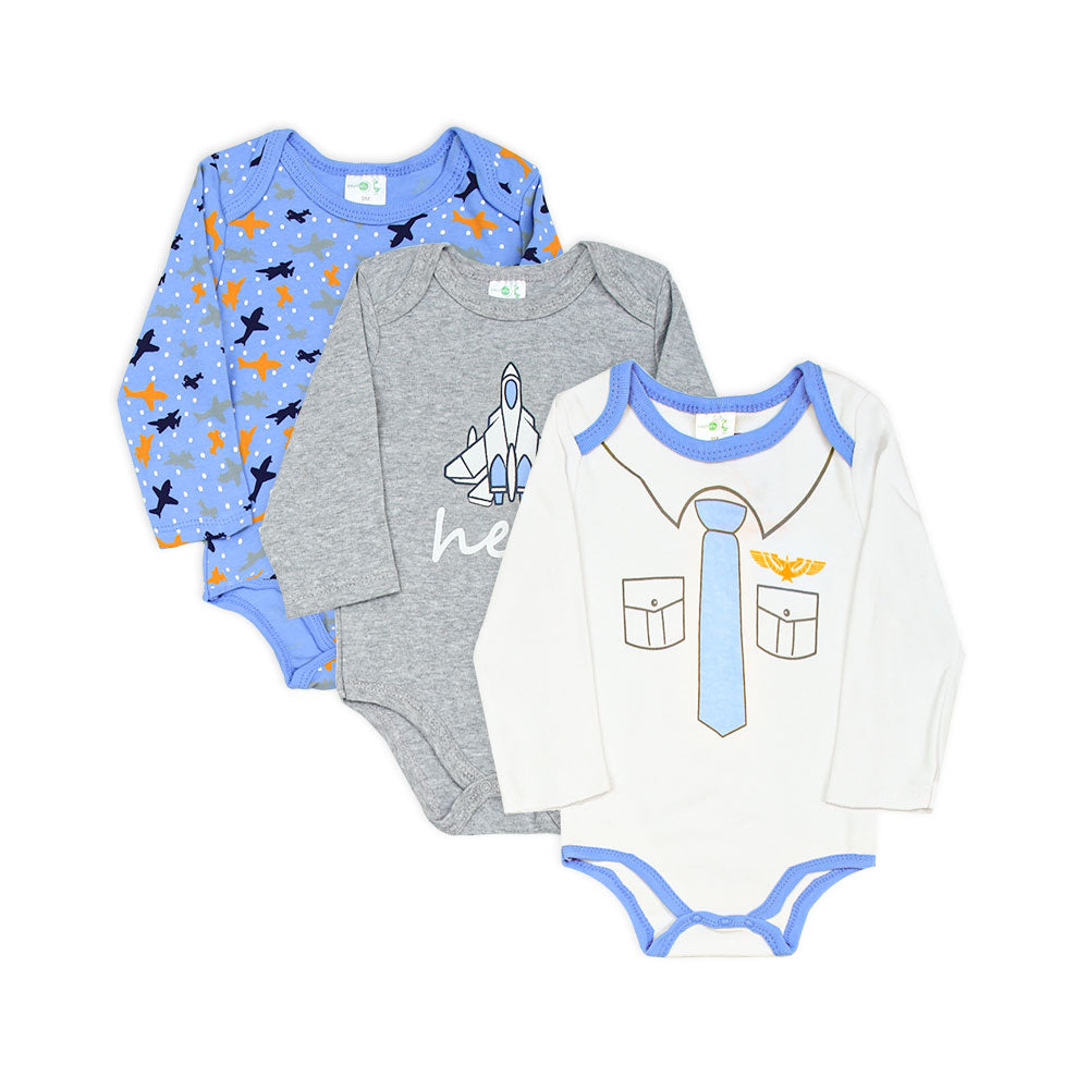 BOY BODY SUIT PK-3 FULL SLEEVE HERO