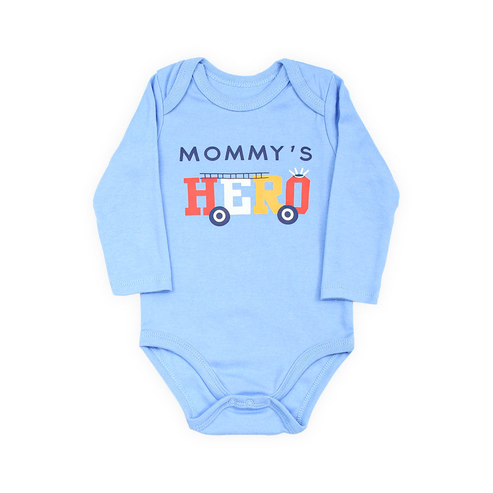 BOY BODY SUIT PK-3 FULL SLEEVE MOMMY'S HERO