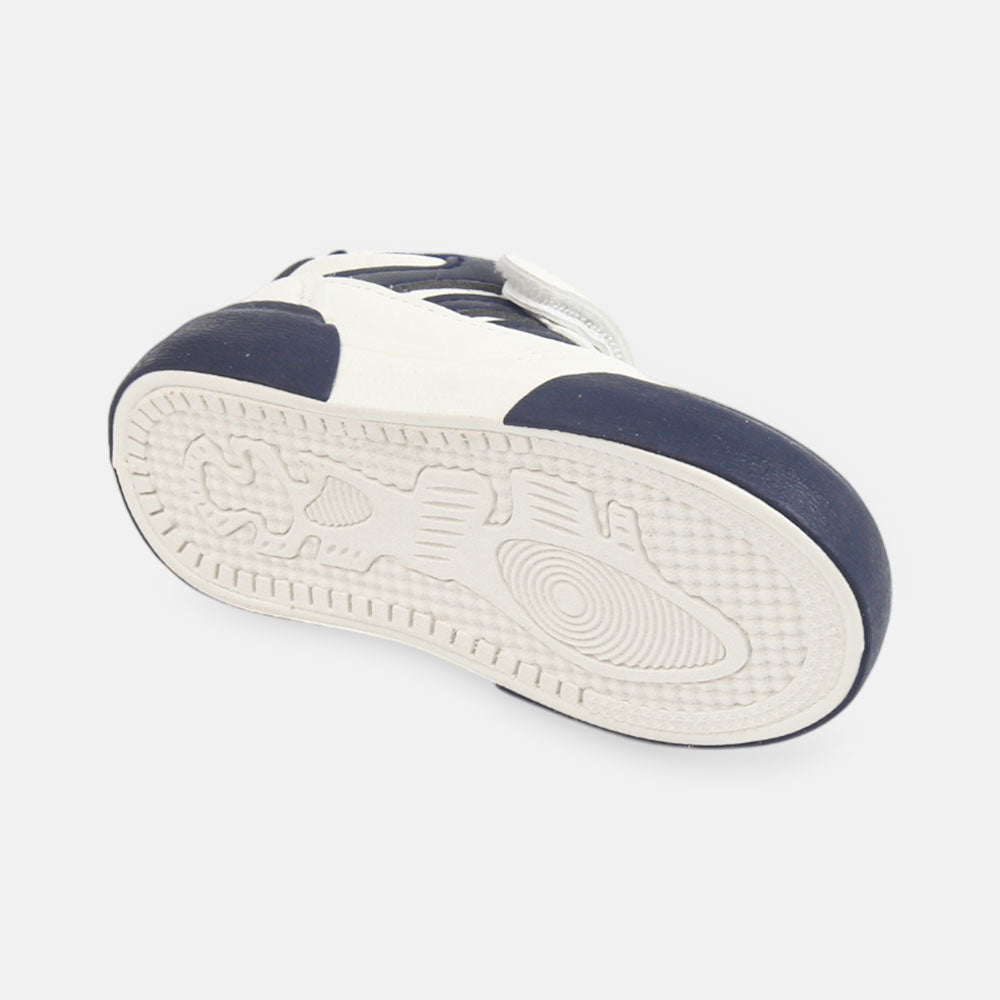 BOY CANVAS WHITE AND NAVY