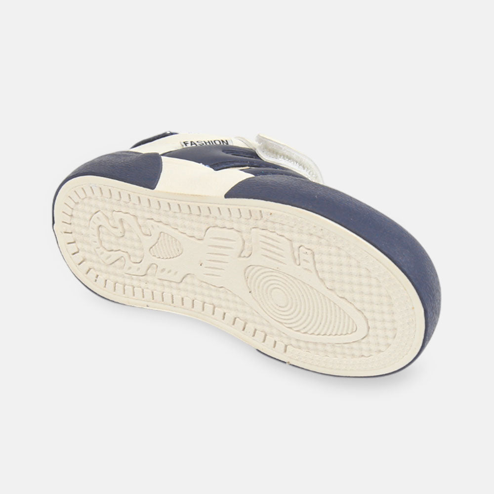 BOY CANVAS WHITE AND NAVY
