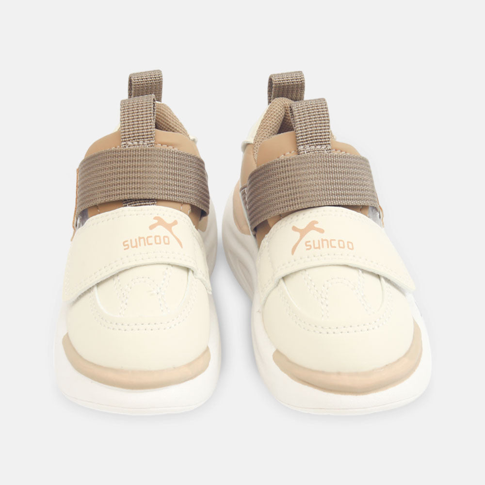 BOY JOGGER BEIGE AND TAN SUNCOO