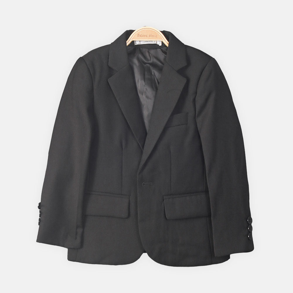 BOY COAT SUIT BLACK