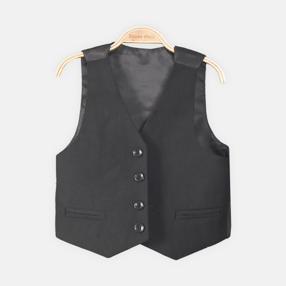 BOY COAT SUIT BLACK