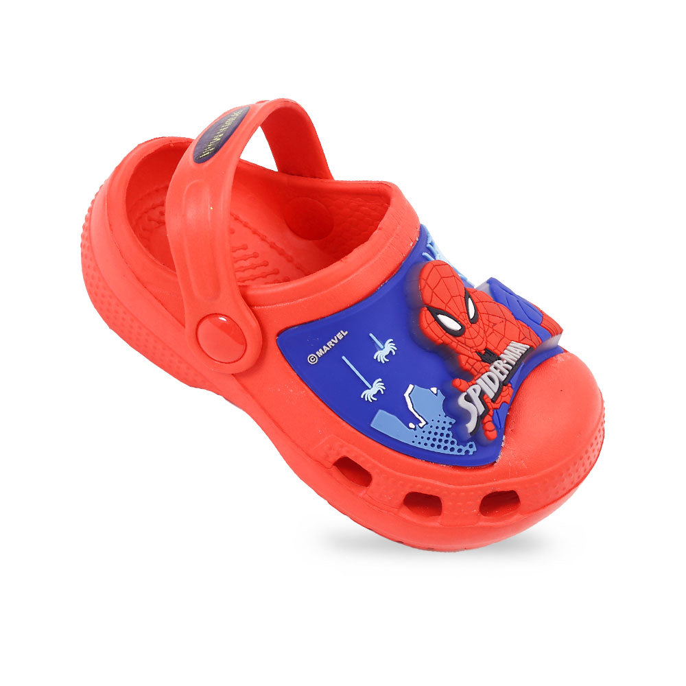 BOY CROCS RED SPIDERMAN LED
