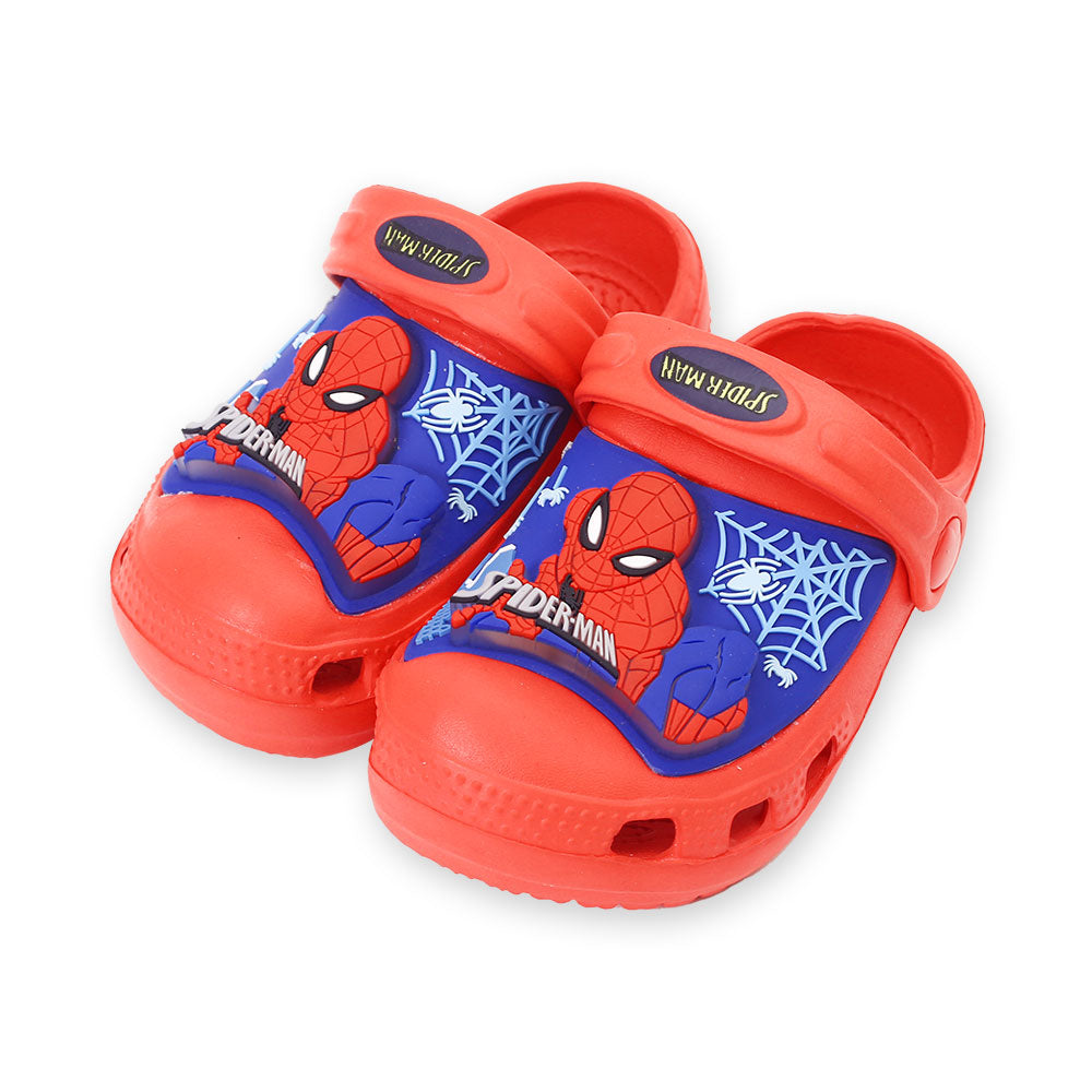 BOY CROCS RED SPIDERMAN LED