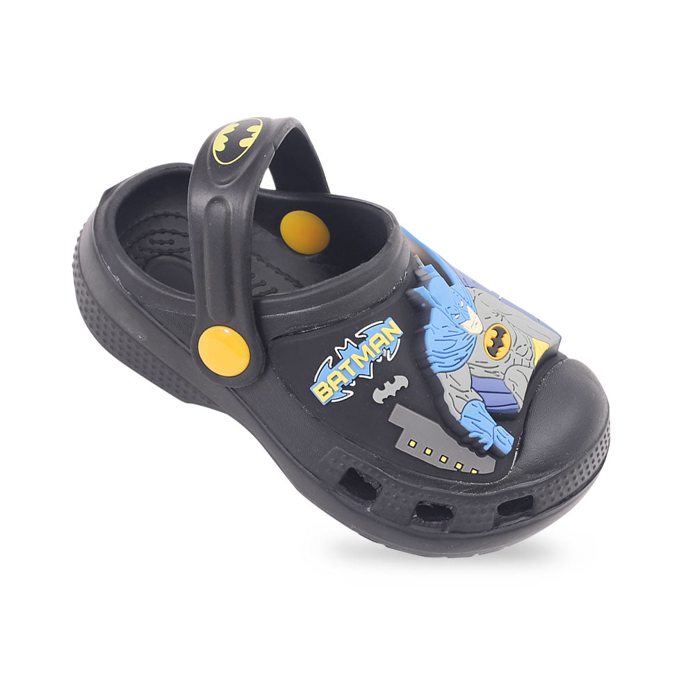 BOY CROCS BLACK BATMAN LED