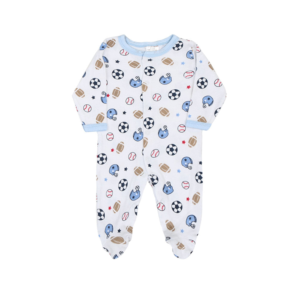 BABY BOY GIFT SET WHITE SPORTS CHAMP