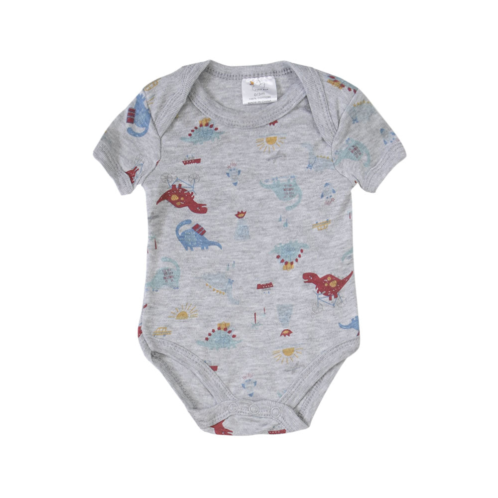 BABY BOY GIFT SET GREY CYCLIN' DINO