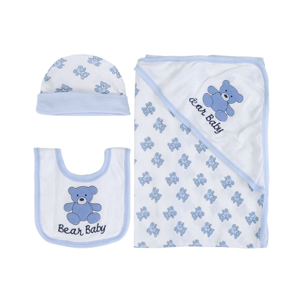 BABY BOY GIFT SET BLUE BEAR BABY