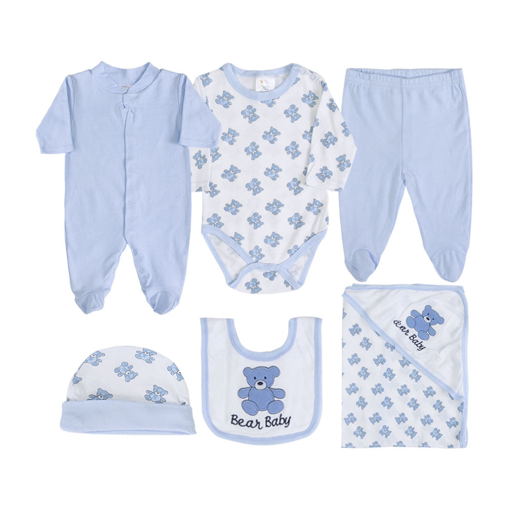 BABY BOY GIFT SET BLUE BEAR BABY