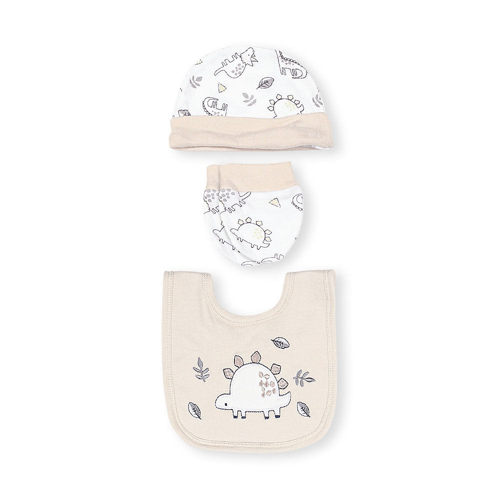 BABY BOY GIFT SET BEIGE DINO