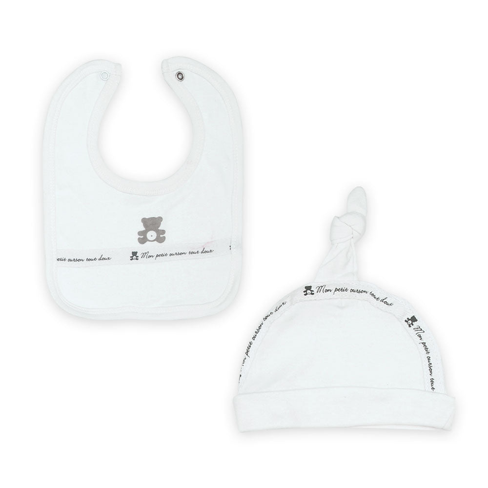BABY BOY GIFT SET WHITE TEDDY