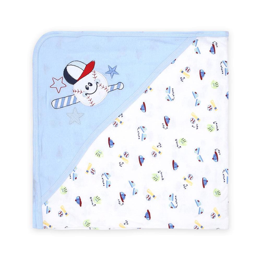 BABY BOY GIFT SET BLUE BASEBALL