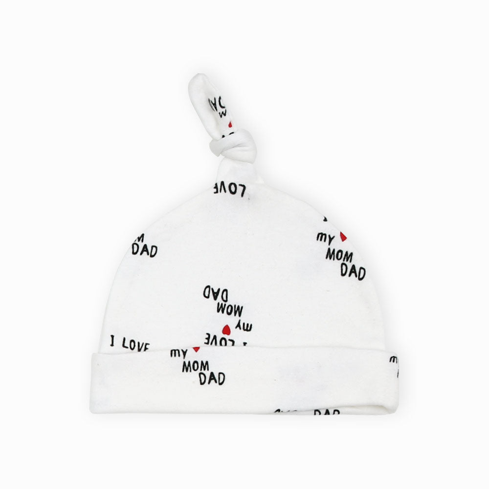 BABY BOY GIFT SET WHITE I LOVE MOM DAD