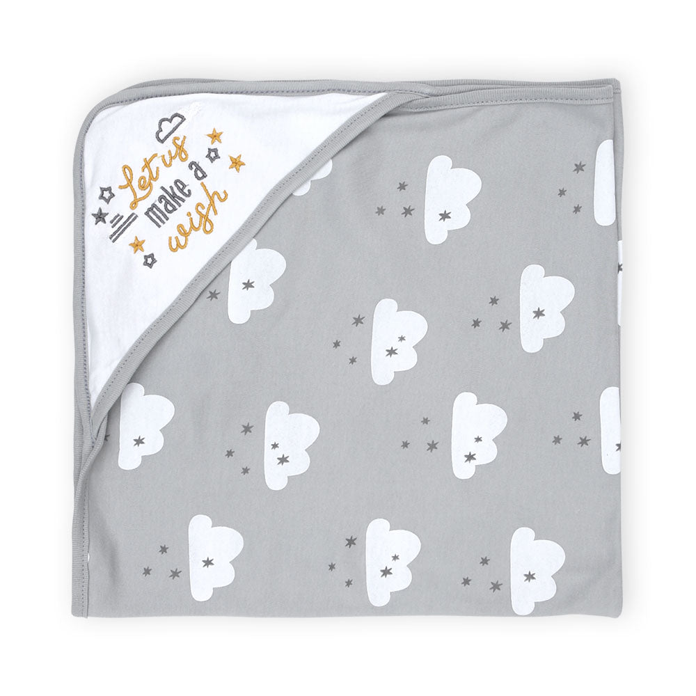 BABY BOY GIFT SET GREY WISHING STAR