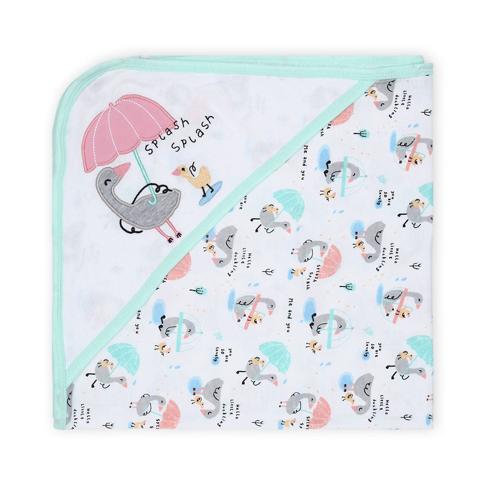 BABY GIRL GIFT SET GREEN SPLASHING DUCKS