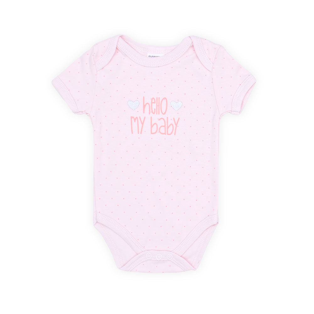 BABY GIRL GIFT SET PINK MADE WITH LOVE HELLO MY BABY