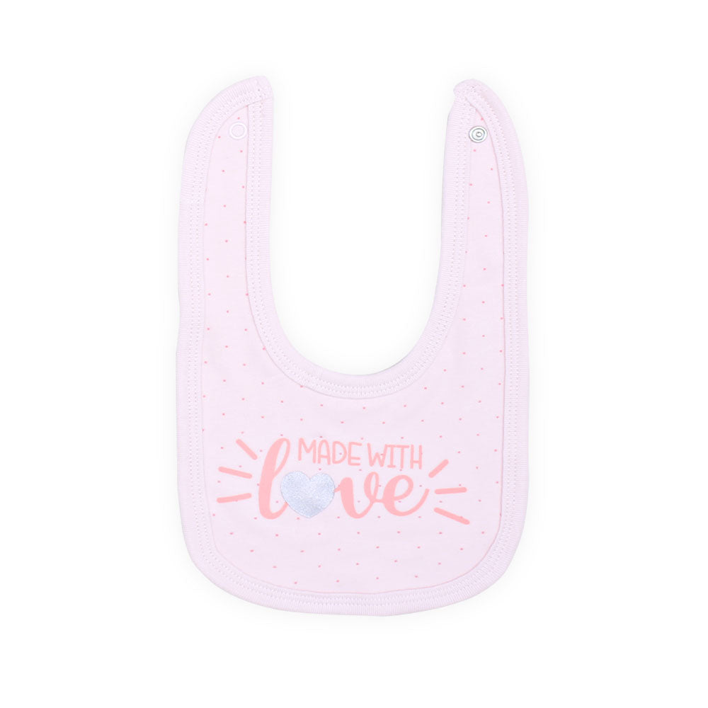 BABY GIRL GIFT SET PINK MADE WITH LOVE HELLO MY BABY