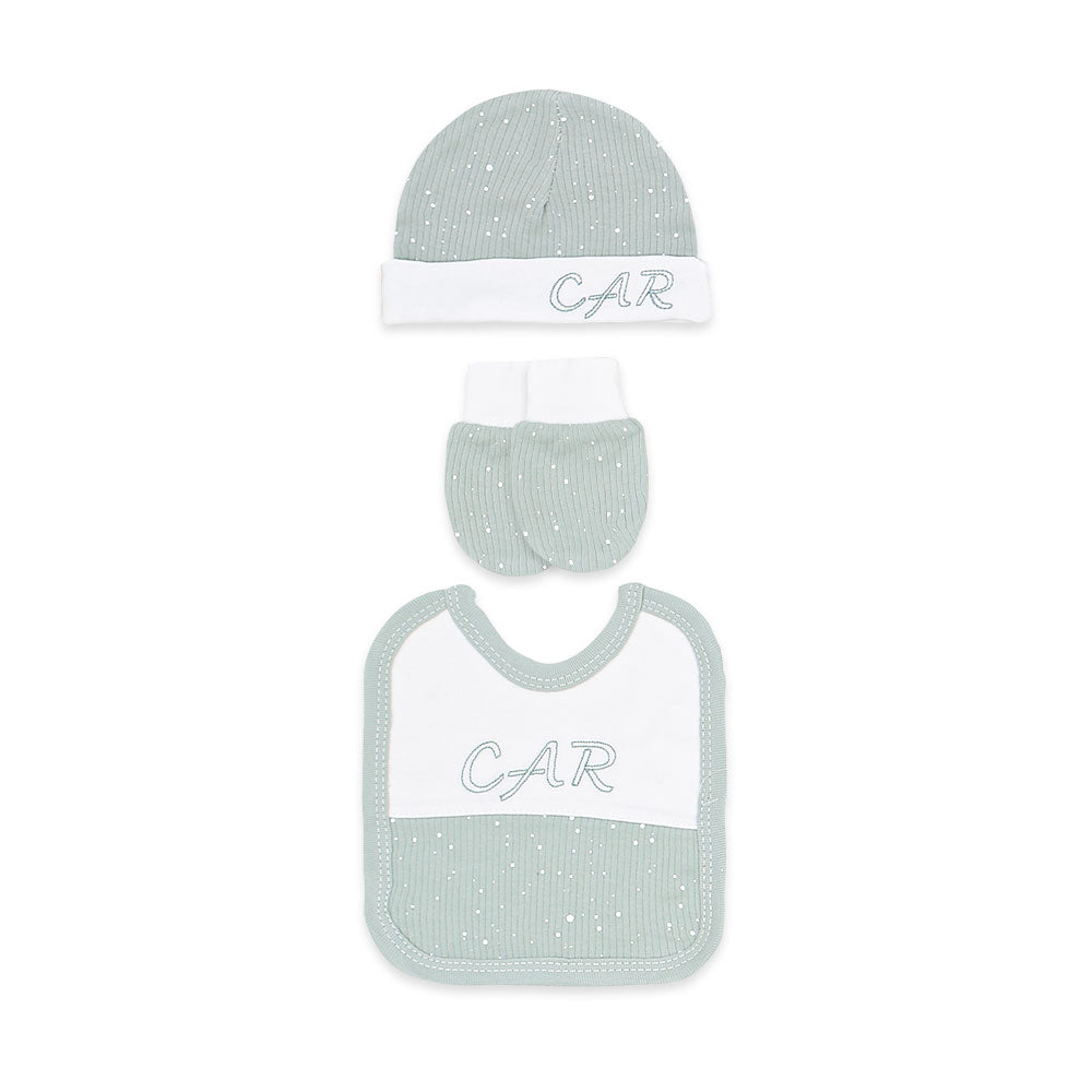 BABY BOY GIFT SET GREEN CAR