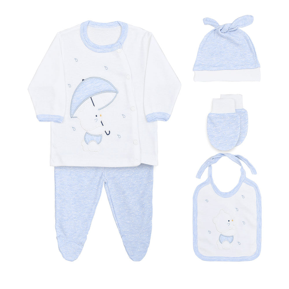 BABY BOY GIFT SET BLUE UMBRELLA