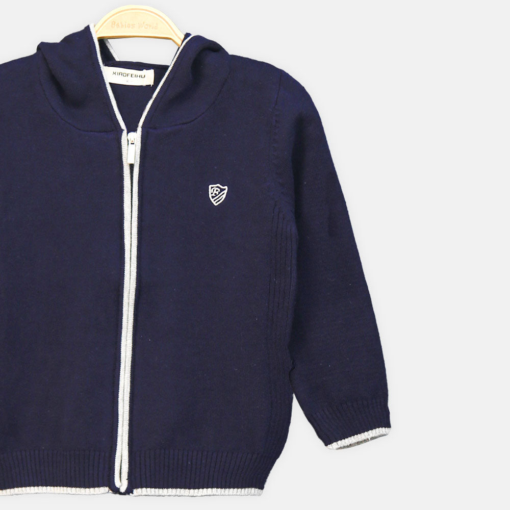 BOY JACKET NAVY ZIPPER