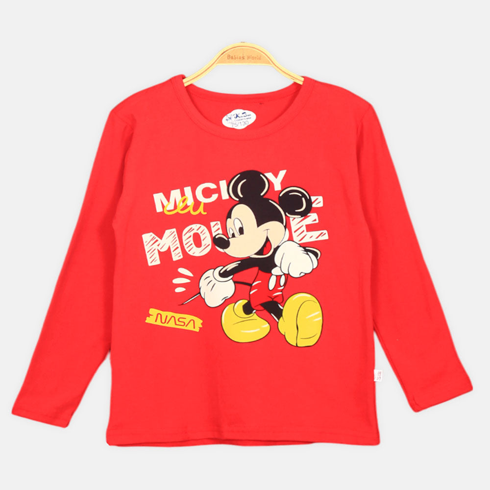 BOY NIGHT SUIT RED MICKEY MOUSE