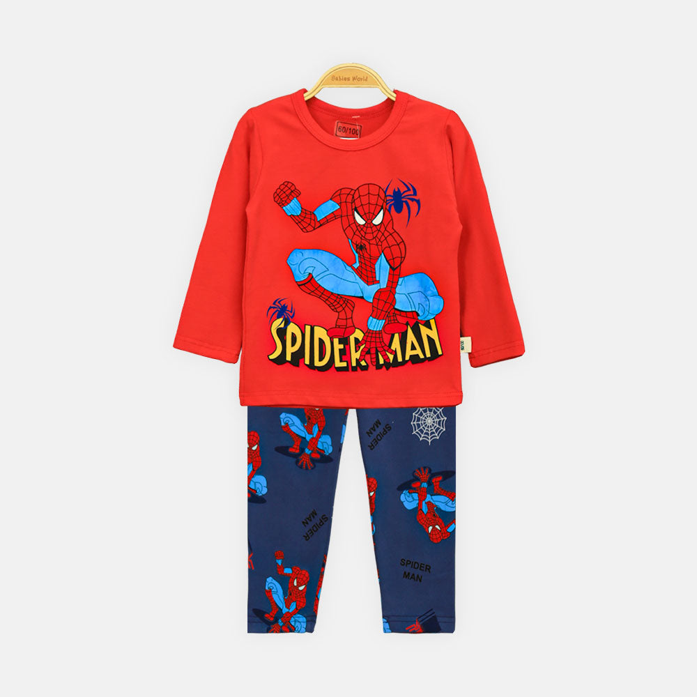 BOY NIGHT SUIT SPIDERMAN THEME