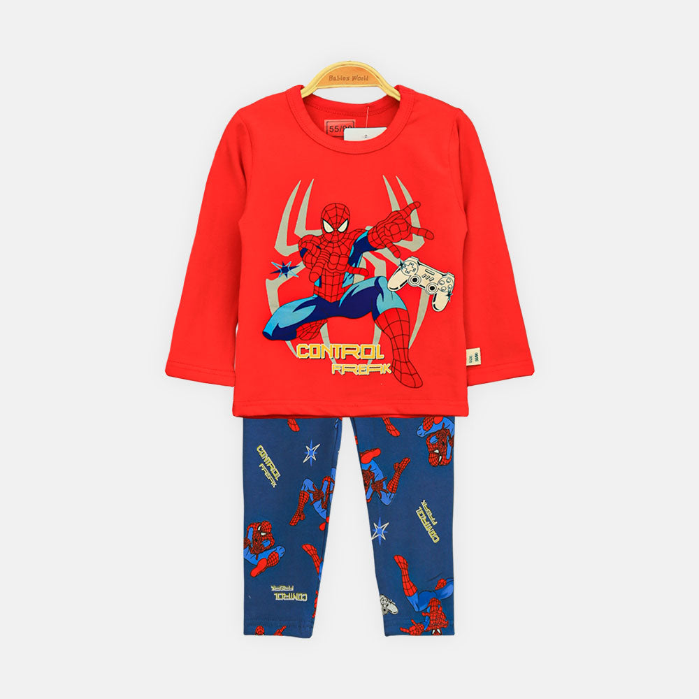 BOY NIGHT SUIT GAMER SPIDEY