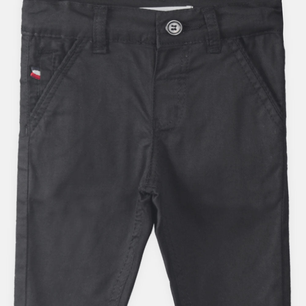 BOY PANT BLACK COTTON